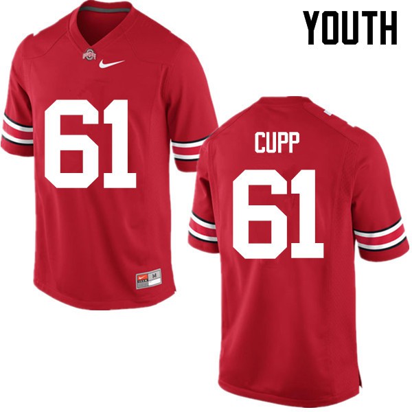 Ohio State Buckeyes #61 Gavin Cupp Youth Football Jersey Red